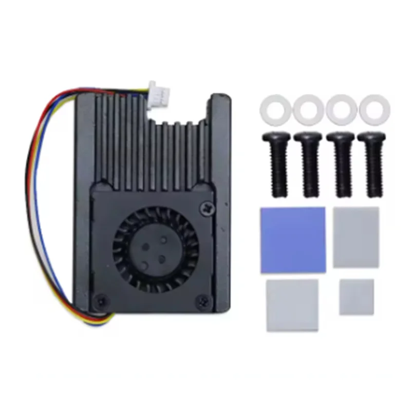 

Встроенный охлаждающий вентилятор SQPP для радиатора Raspberry Pi CM5 с вентилятором с регулируемой скоростью ШИМ-разделительной колонкой 3 мм