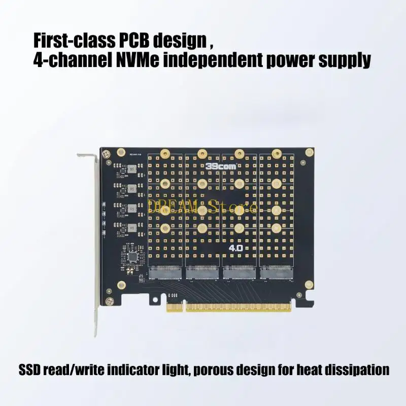 Advanced 4 M.2 NVMes PCIe4.0 X16 Host Controller Card For High End Computing Best Sale