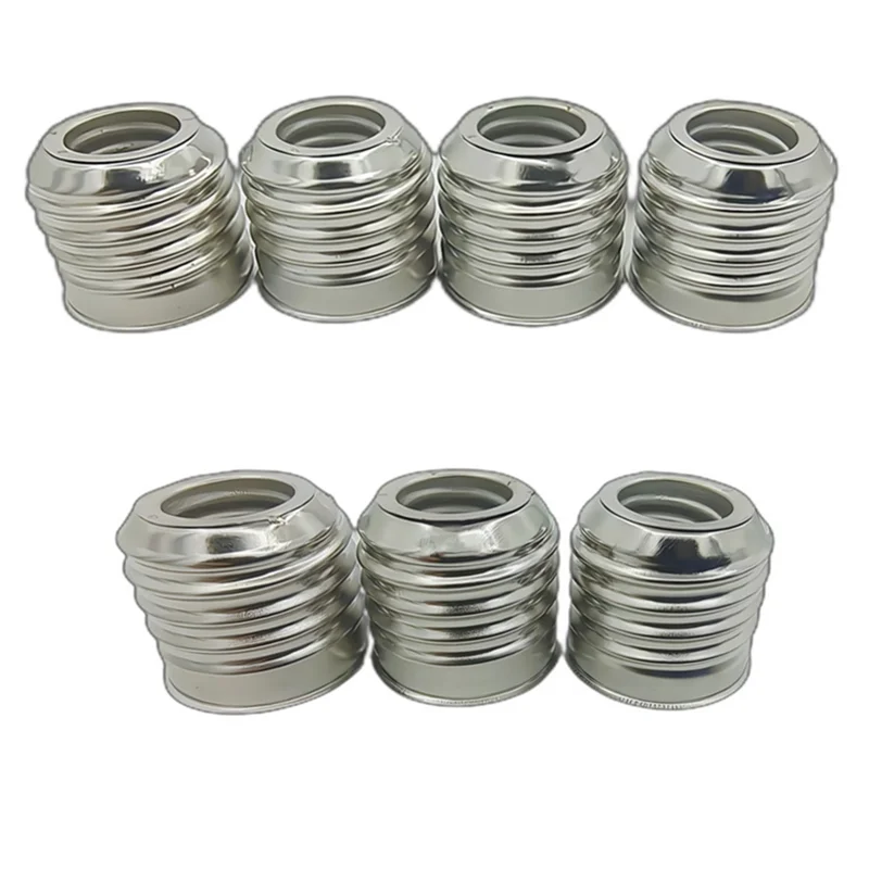 Konverter Dudukan Lampu 20X E27 Ke E14 Konverter Dasar Soket Tahan Api Aksesori Pencahayaan Konversi Adaptor Bohlam Lampu