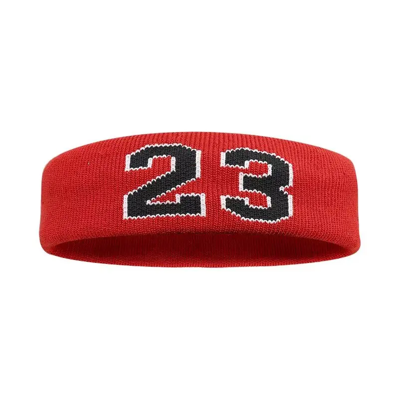 Algodão Elástico Athletic Headband para Crianças, Número 24, Sweatband, Proteção, Basquete, Tênis, Esporte, Ginásio, Fitness, Suor, Faixa de Cabelo