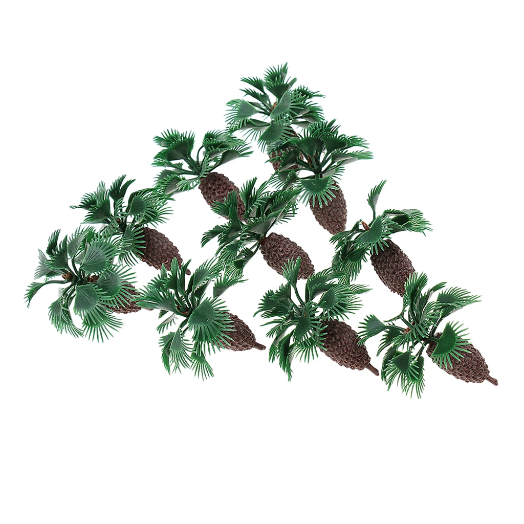 

DIY Miniature Greenery Scenery Prop- 10x 5cm Palm Tree Model