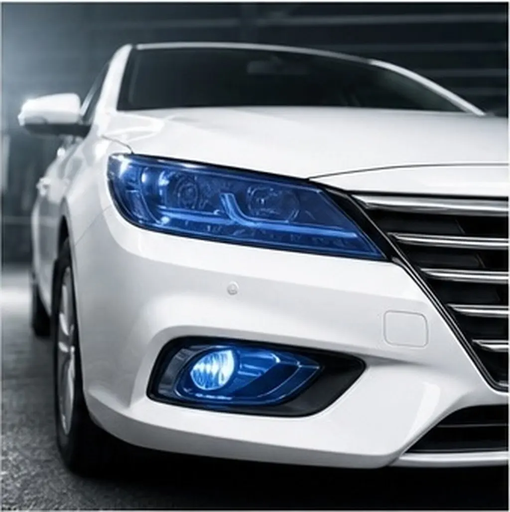 Dark Blue Headlight Film Car Sticker Smoke Fog Light Taillight Tint Vinyl Sheet 30x60cm Car Decoration Decals High Transparency