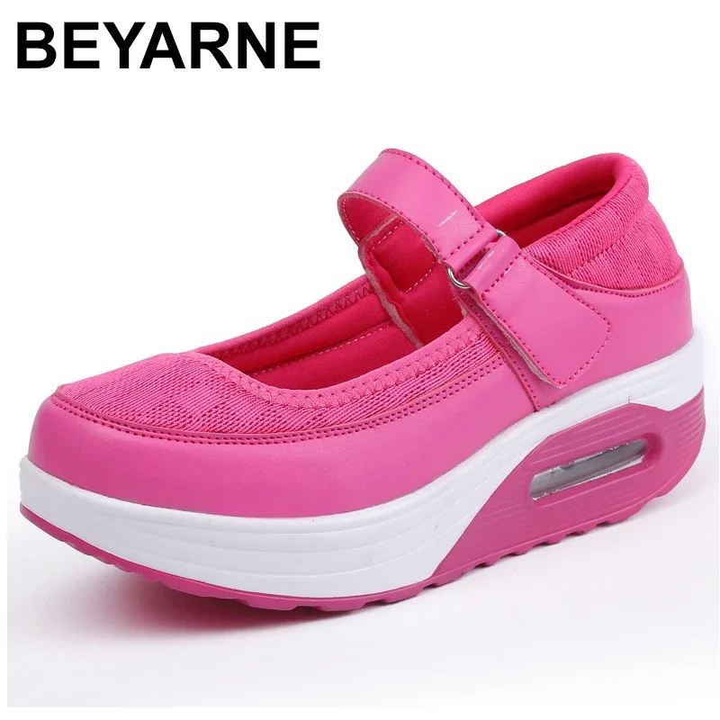 BEYARNE  Women Casual Shoes Fashion Mesh Summer Women Shoes Women Summer Outdoor ShoesE160