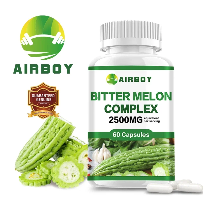 Bitter Melon Complex Capsules - for Heart, Blood Sugar and Cholesterol Health, Promotes Metabolic and Digestive Health