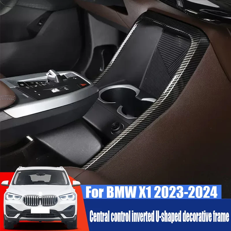 For BMW X1 2023 2024 Center console U-shaped decorative frame interior accessories