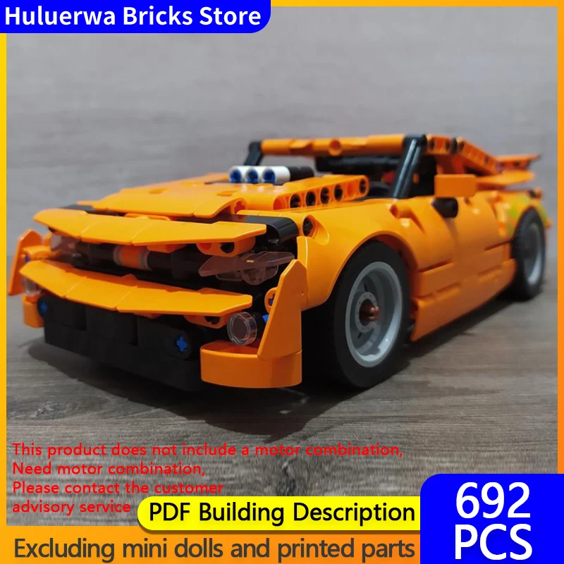 

Speed Racing Car Model MOC Building Bricks Camaro Top Tier Sports Car Modular Technology Gift Holiday Assemble Children Toy Suit