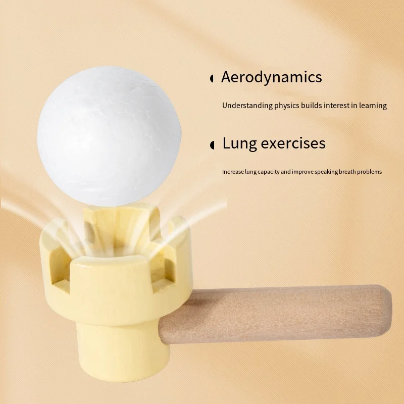 Brinquedo de treinamento de integração sensorial bola flutuante de madeira crianças capacidade pulmonar exercício equipamento de treinamento de equilíbrio