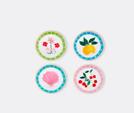 

'Con Amore' side plate, set of four, multicolor