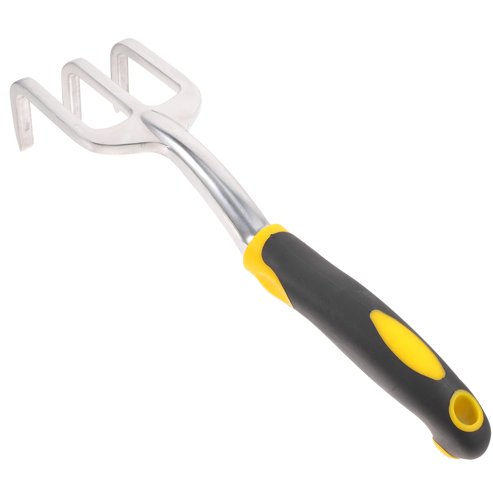 

Stainless Steel 3 Teeth Rake Hand Cultivator Garden Tool Lightweight Magnesium Aluminum Alloy Digging Tools Tiller Gardening