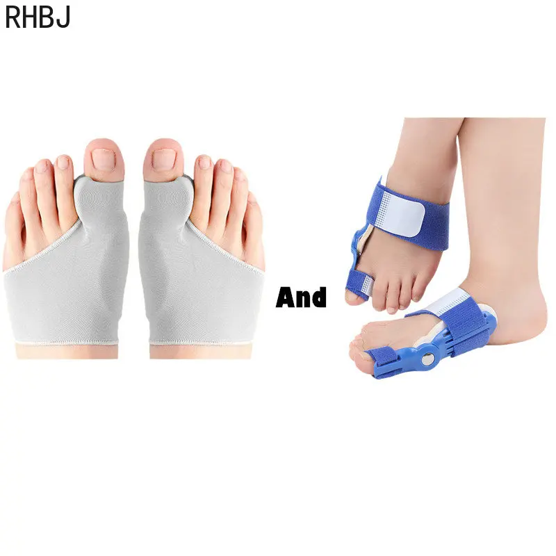 RHBJ 2/4Pcs Corrector Bunions For Toes Corrector Foot Finger Toe Separator Foot Care Bunion Corrector Hallux Valgus Daily Use