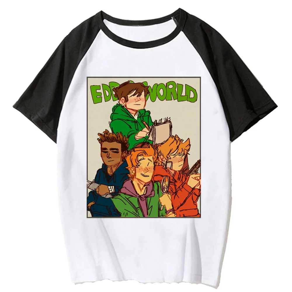 Eddsworld-النساء والفتيات تي شيرت ، ملابس جرافيك ، Y2K ، هاراJA
