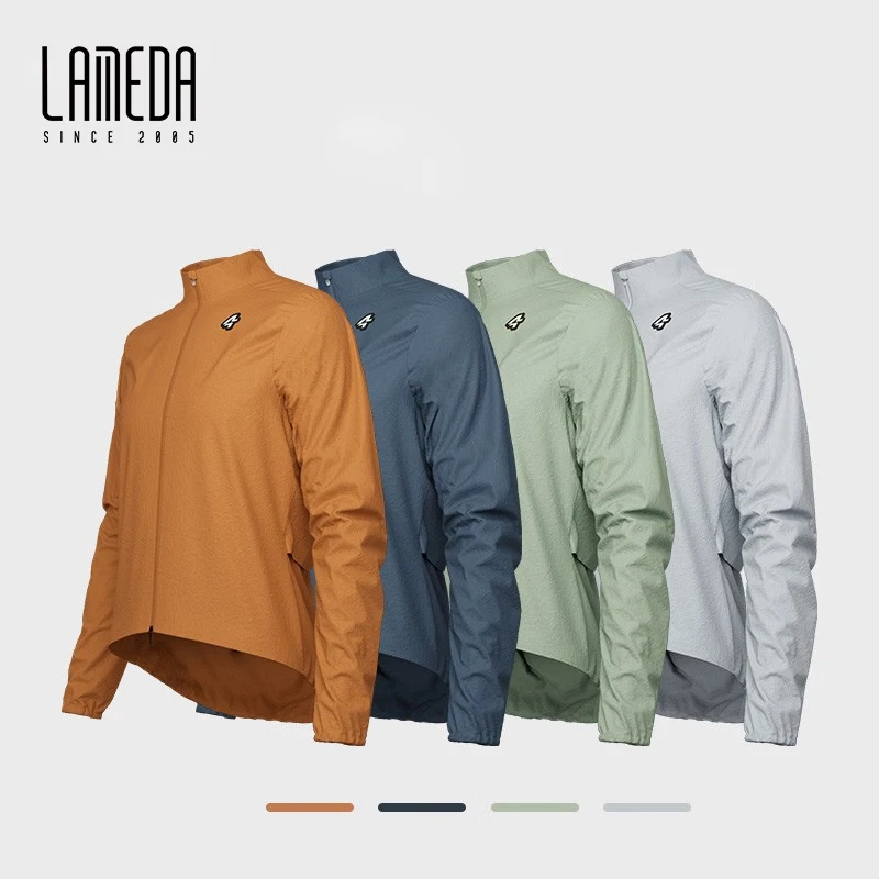 LAMEDA Cycling Jersey Men Spring Summer Windbreaker Thin Windproof Quick Drying MTB Road Bike Long Sleeves Sport Coat