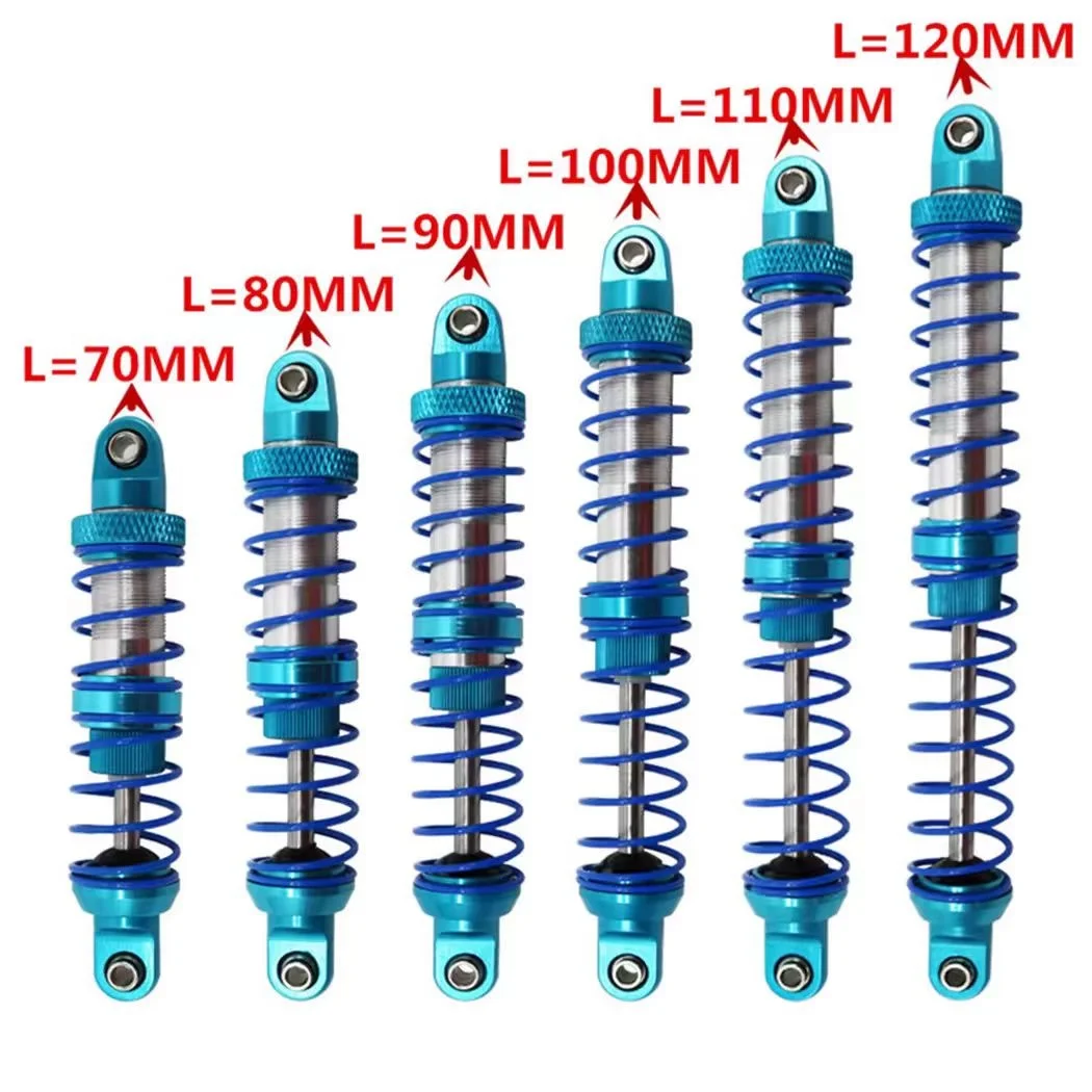 Metal oil shock absorber for car,accessory for 100RC Crawler Axial SCX10 AXI03007 RBX10 D90 D90 TRX4,70, 80, 90, 110,120mm1/10mm