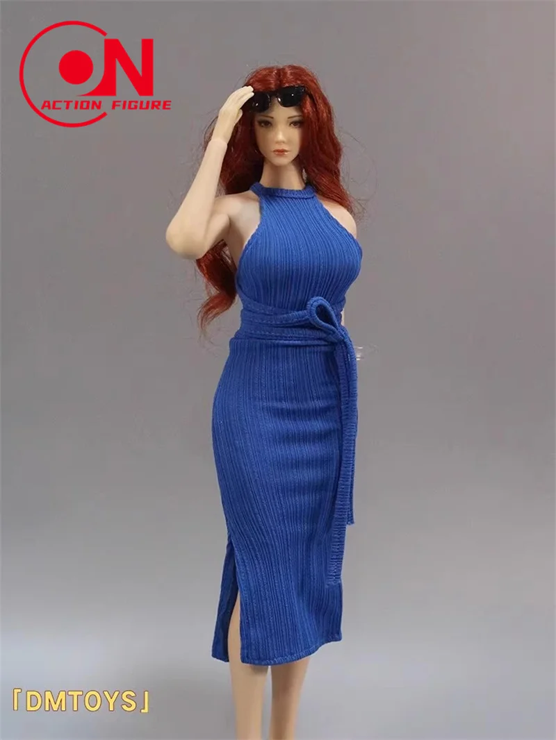 DMTOYS 1/6 Schaal Strapless Hip Avond Lange Jurk Kleding Model Fit 12-inch Vrouwelijke Soldaat Action Figure Body pop