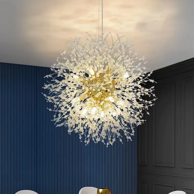 

Modern Dandelion Crystal Ceiling Light Decoration Led Ceiling Lamps For Living Dining Room Home Indoor Lighting kitchen Bedroom