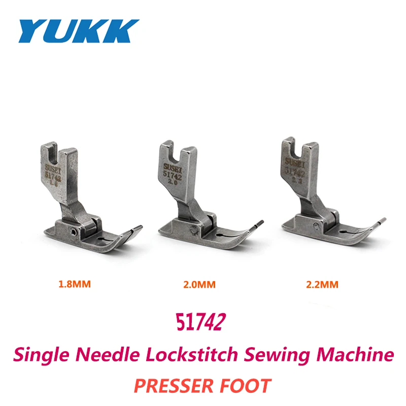 Fit Industrial Single Needle Lockstitch Sewing Machine Parts 51742 Presser Foot For Thin Fabric JUKI BROTHER Sewing Accessories