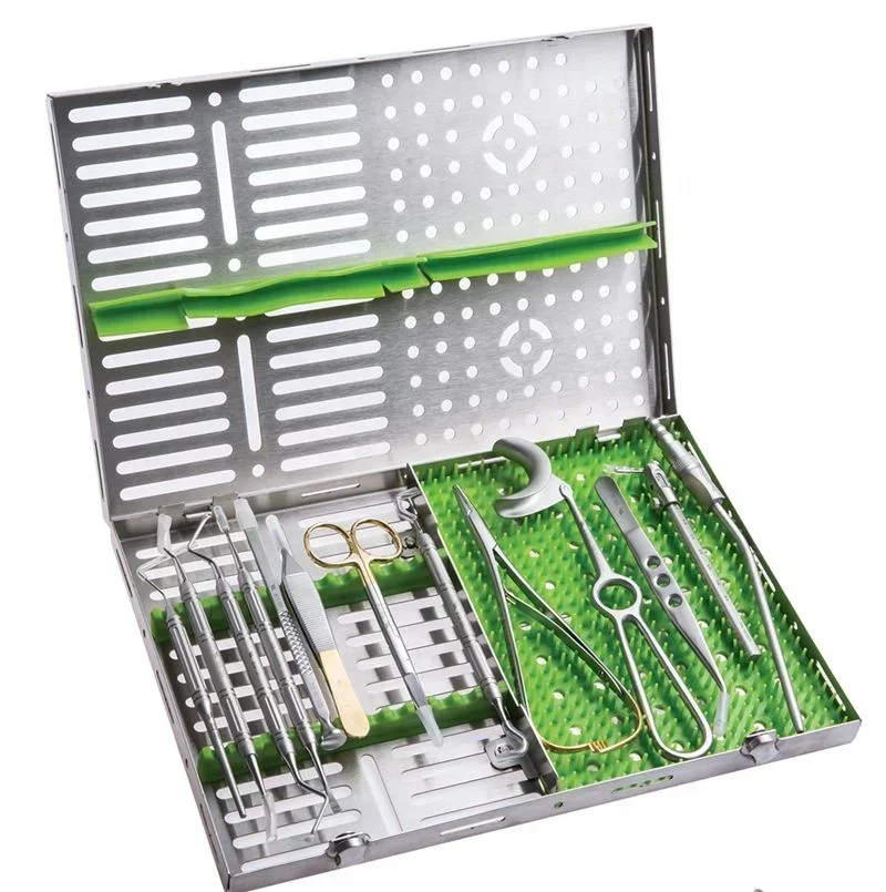 

high quality China factory supply orthopedic surgical instruments set dentals implants kit 13pcs/18pcs/26pcs