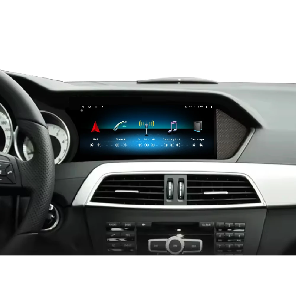 Android 16 QLED Touchscreen Carplay Radio Für Mercedes W204 2011-2014 GPS Navi Head Unit Player WIFI DSP BT GPS