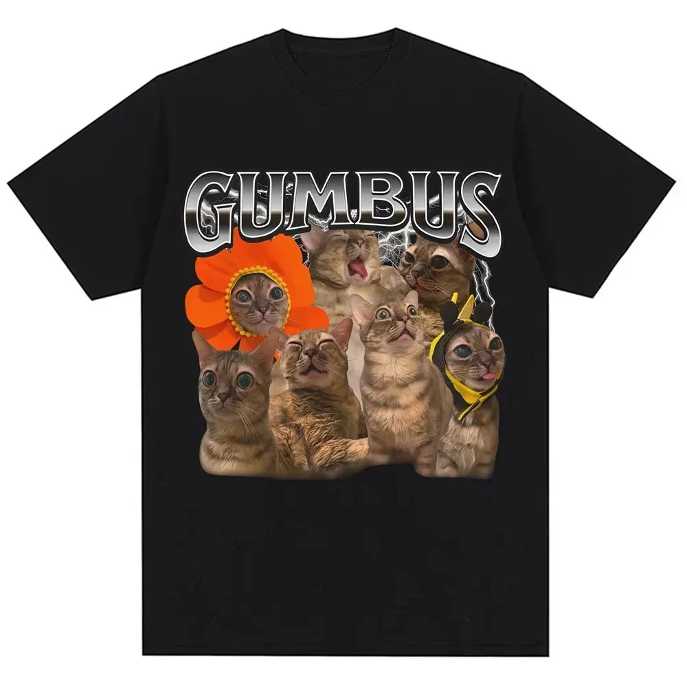 Fuuny Kittler Urkomische Katzen-Meme-Druck T-Shirts für Frauen Niedliche Modische Harajuku Kawaii T-Shirts Damen Y2K Kleidung Streetwear – Detail 6