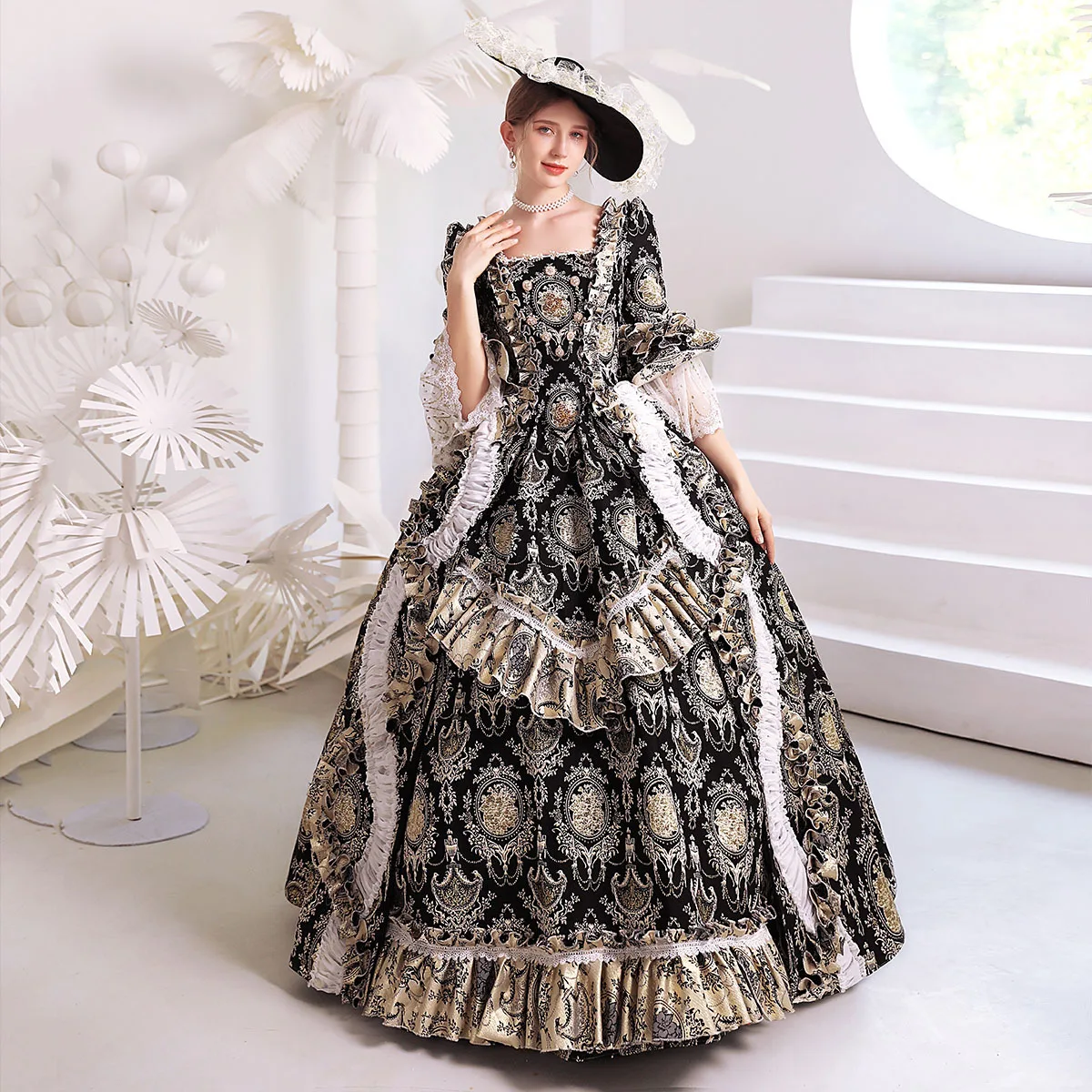 Customized Ball Gown Baroque 18th Medieval Evening Dresses Renaissance Victorian Prom Party Birthday Masquerade Theater Gown