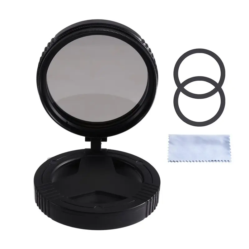 ABUO-Magnetic Phone ND Filter Kit 52Mm Adjustable ND2-400 Camera Lens Clip For Android Smartphone Vlog Photography