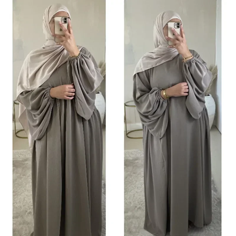 Eid Ramadan Abaya Donna Abito musulmano modesto Turchia Caftano Indumento di preghiera Abito arabo Dubai Caftano Kebaya Jalabiya Islam Abbigliamento