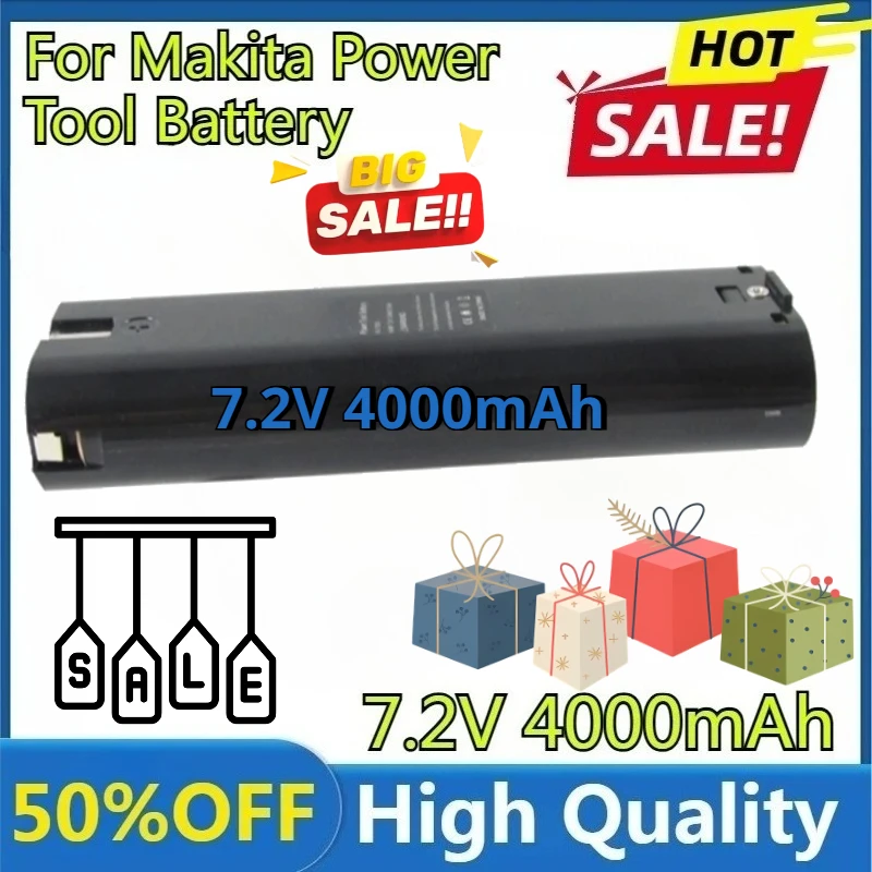 

For Makita Power Tool Battery New High Quality Replaceable 7.2V 2000-4000mAh Ni-MH Battery