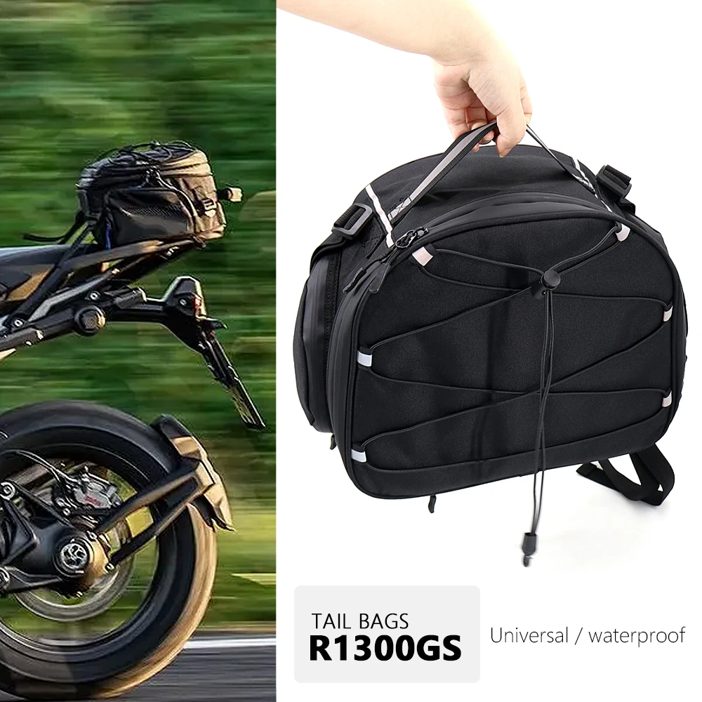 Bolsa trasera de motocicleta resistente al agua, mochila multifuncional y duradera para asiento trasero de motocicleta, para BMW R1300GS, r1300gs, R