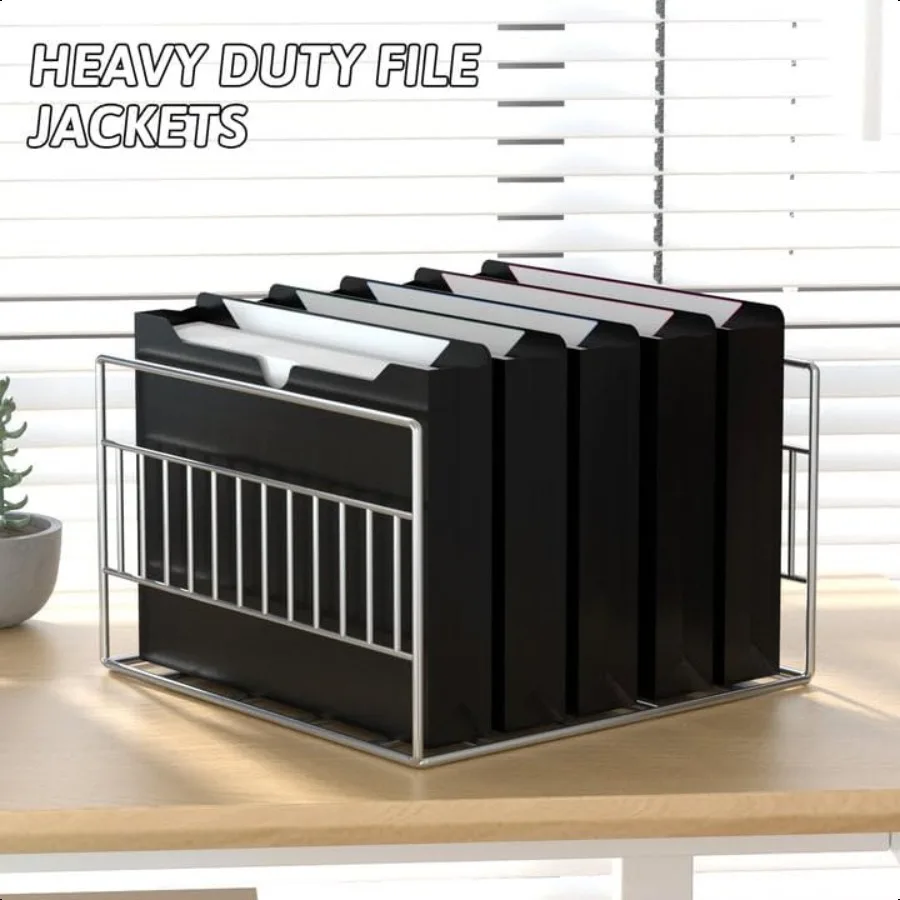 سترات ملفات بلاستيكية مقاس 12 حزمة مجلدات جيب ملف مانيلا معززة مجلدات ملفات شديدة التحمل مع علامة تبويب مقطوعة مستقيمة 2