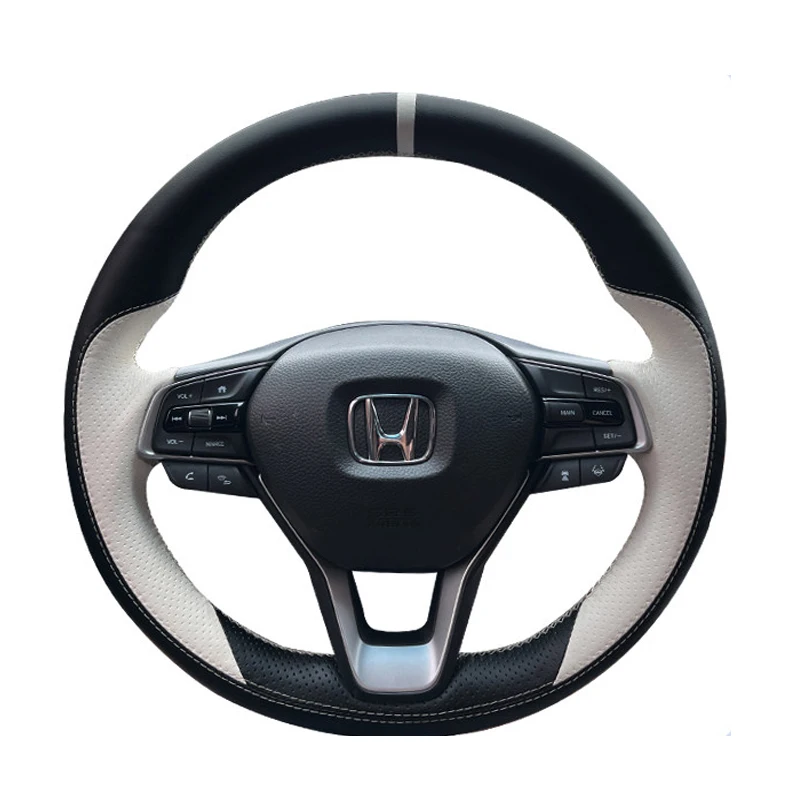For Honda Accord 10 2018-2022 Odyssey 2021-2026 City 2023-2025 Manual Sewing Car Steering Wheel Covers Braid Customized Leather