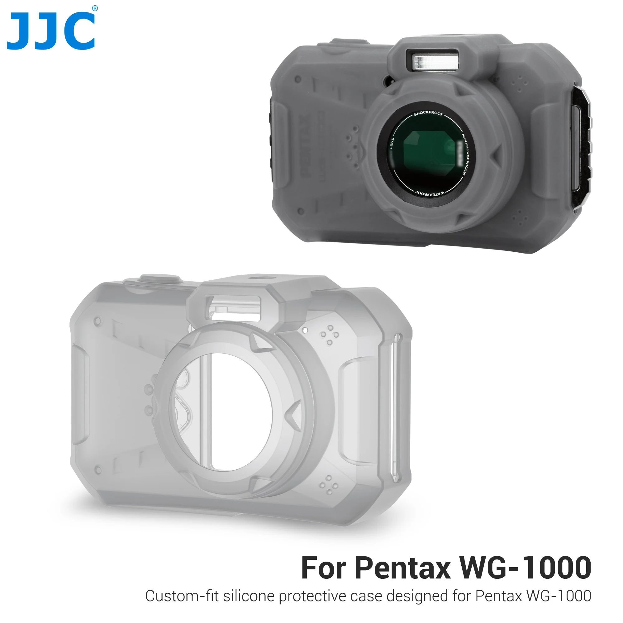 

JJC Camera Silicone Jacket for Pentax WG-1000 Anti-Scratch Silicone Case Cover Providing Extra Protection and Grip