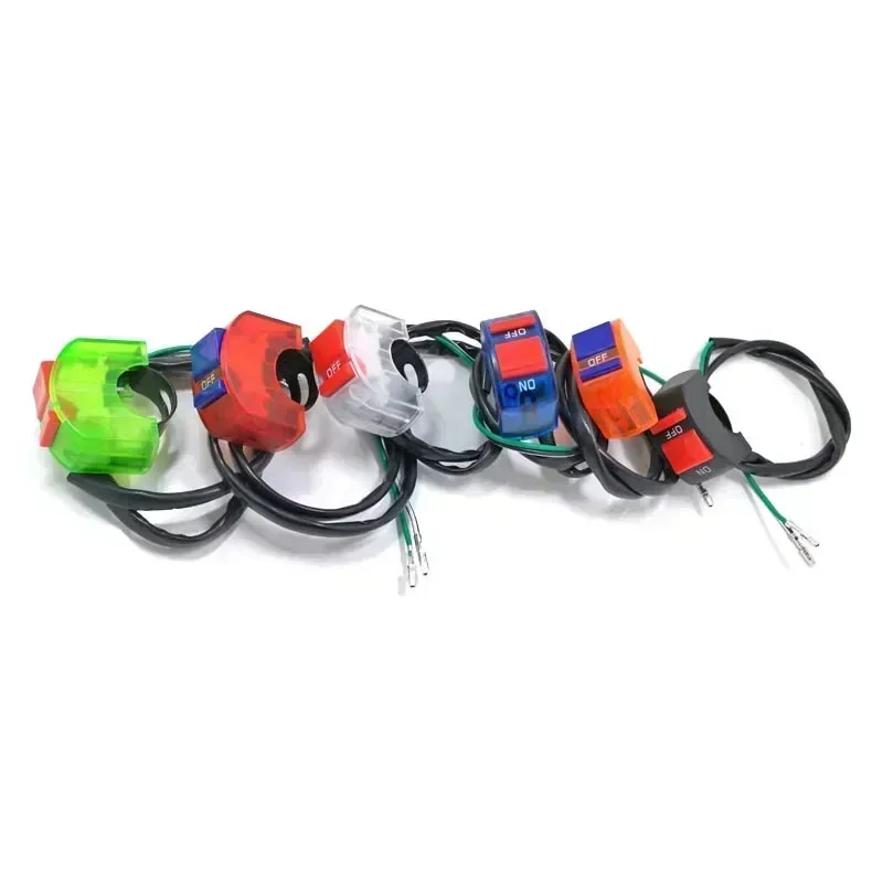 Universal Motorcycle Light Switch Connector ON OFF Handlebar Modification Button For Scooter Headlight Motorbike Acessories