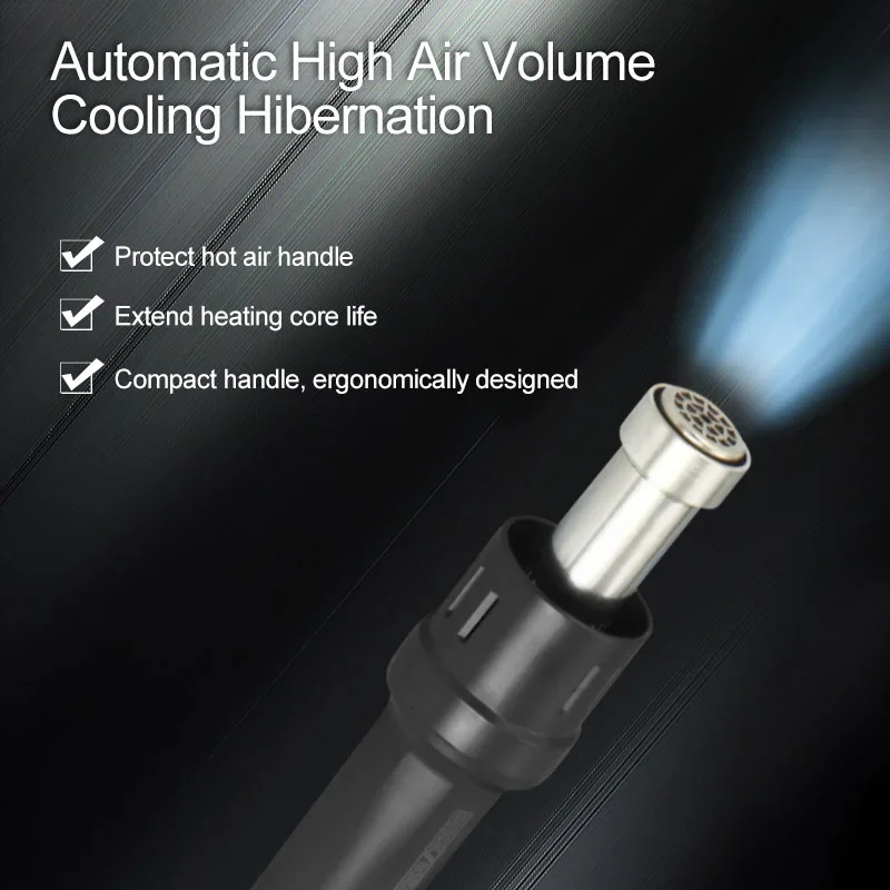 

Smart Hot Air QUICK 861Pro Station English Voice Control For Phone Motherboard IC Chip Multifunctional Repair