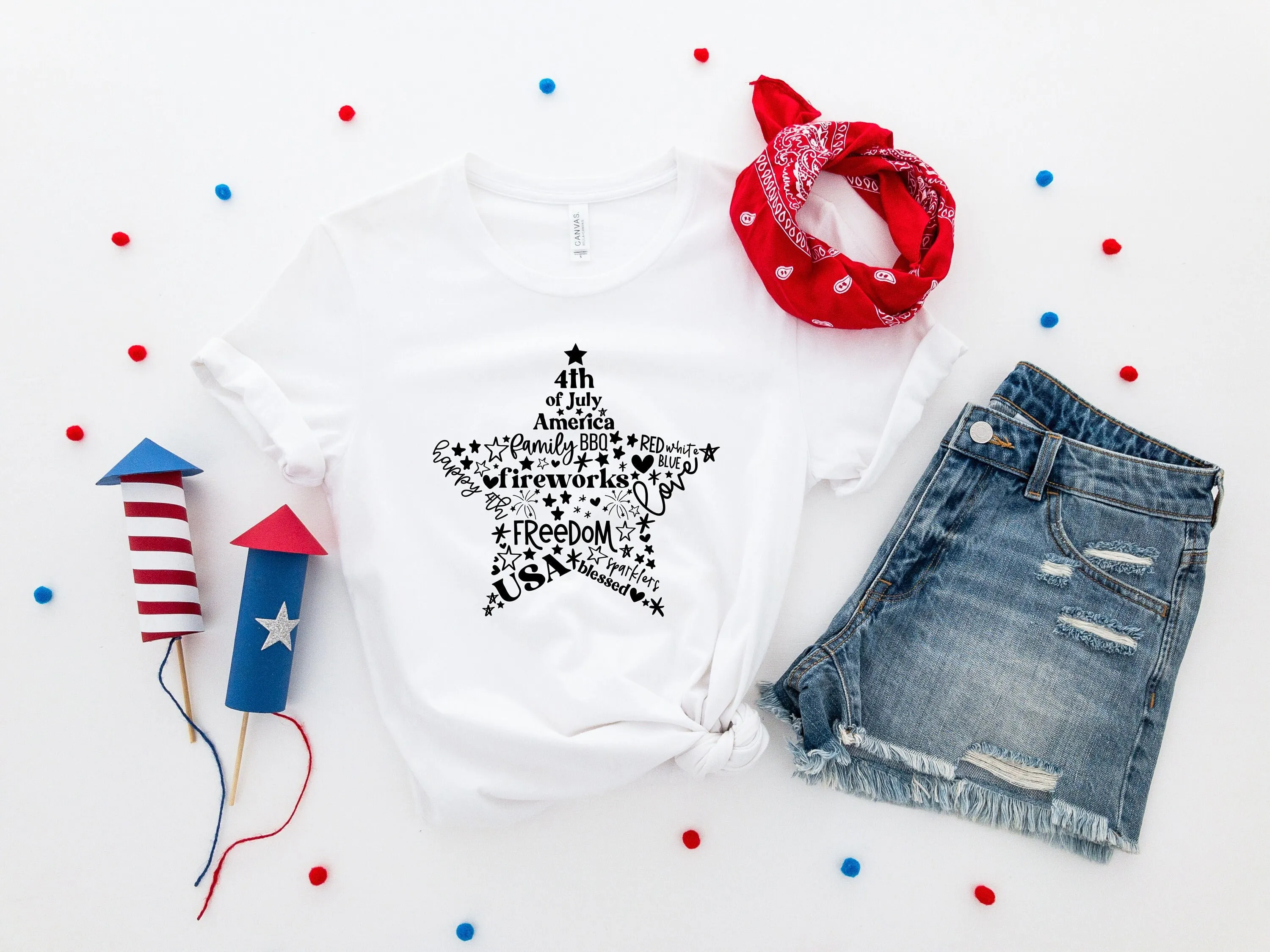 4Th Of July Star T Shirt America Independence Day Patriotic Usa