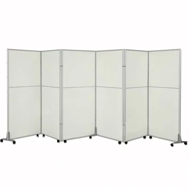 

Movable full folding screen epidemic prevention hotel partition office workshop activity screen baffle warehouse isolation board