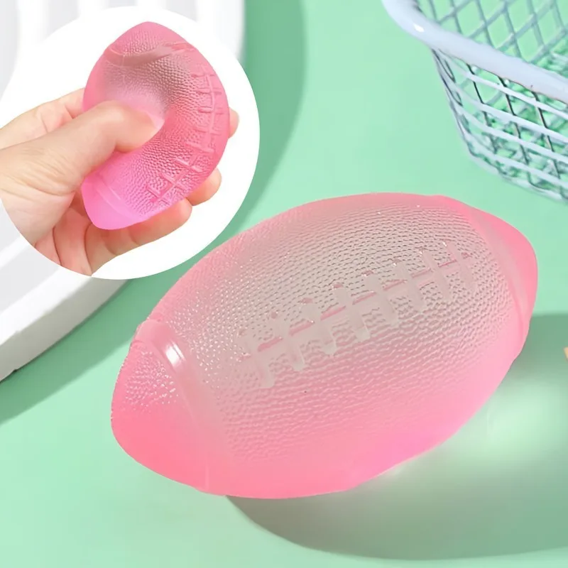 Tabas Squishy Rugby Maltose Fidget-Spielzeug, Squishy Rugby-Fußball-Quetschspielzeug, Spaßige Handübung, Angstlinderung, Entspannungsspielzeug