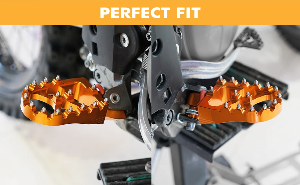 (EU-Lager) Fußrasten für KTM EXC 300 EXC-F 350 SX 250 1998-2016 Adventure Supermoto Yamaha YZ250 YZ250F YZ450F WR250F – Detail 7
