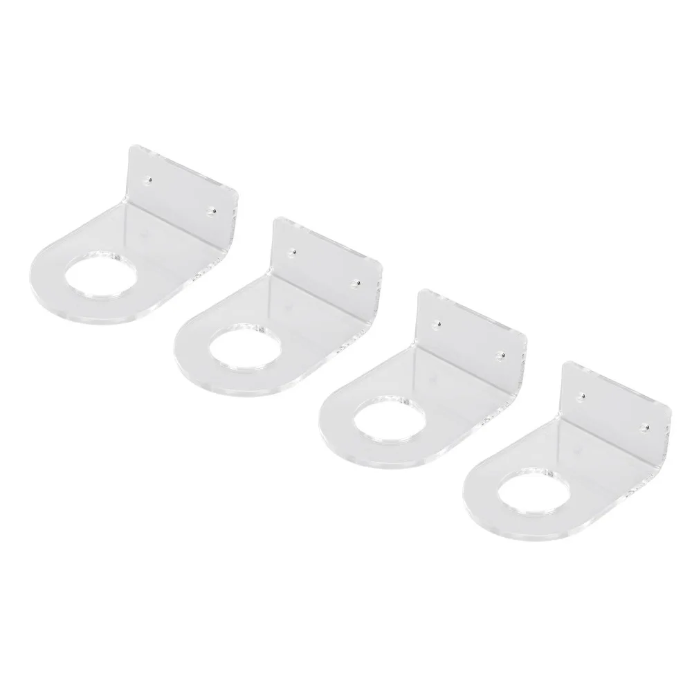 4Pcs Acrylic Baseball Display Stand Transparent Stand Length 8cm Sports Ball Holder Ball Display Mount
