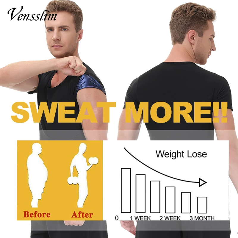 Vensslim компрессионный жилет для похудения, тренажер для талии, спортивные костюмы для похудения, сауны, мужской сжигатель жира, триммер для живота, майка