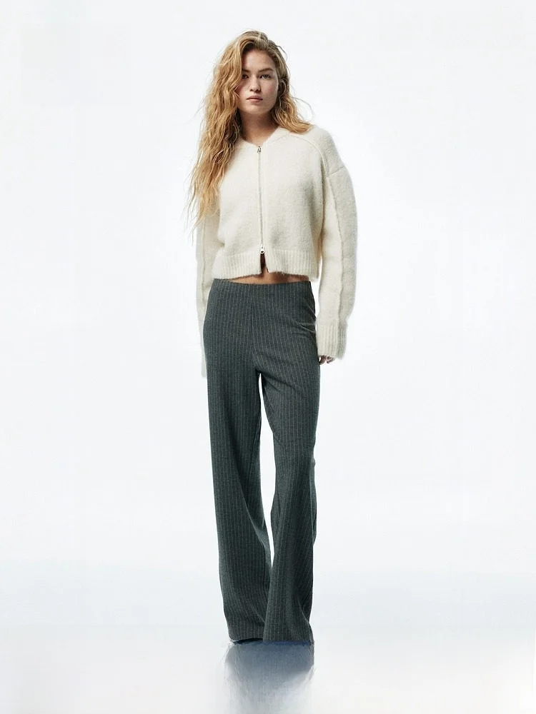 

Женские летние брюки H&M: Новинка, эластичный пояс, из спортивной ткани, с высокой талией, повседневный стиль, полиэстер, вискоза, спандекс