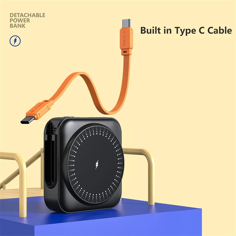 20000 мАч Power Bank Магнитное беспроводное 22,5 Вт USB C PD Быстрое зарядное устройство Powerbank для Magsafe iPhone 17 16 15 Samsung Xiaomi Poverbank