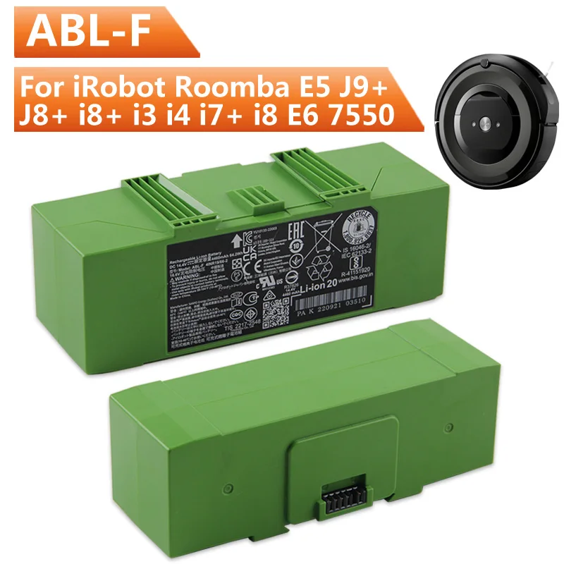 

Новый сменный аккумулятор ABL-F для iRobot Roomba E5 J9 + J8 + i8 + i3 i4 i7 + i8 E6 7550, подметальный робот 4460 мАч