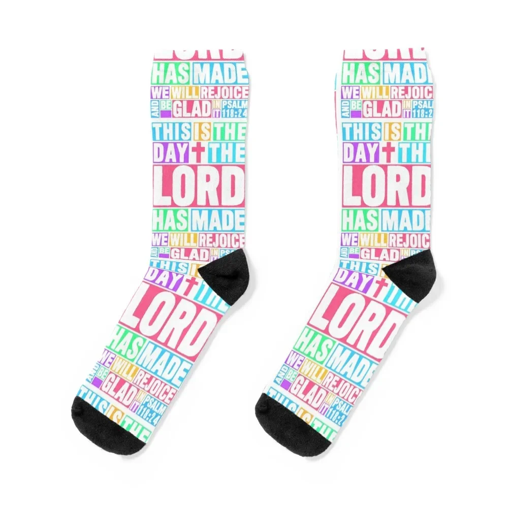 

Psalm 118:24 This is the day the Lord has made Socks hip hop sheer Socks Women's Men's