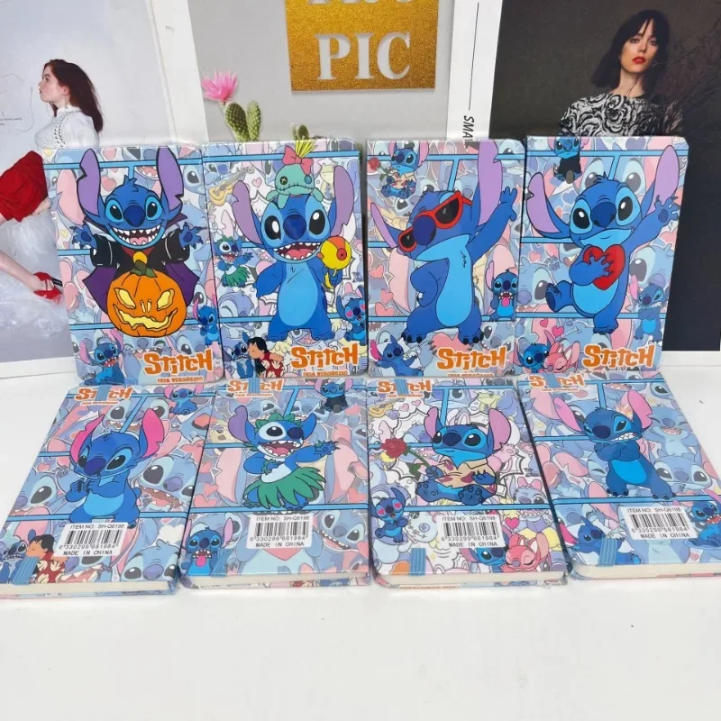 Disney Stitch Notebook Cute Cartoon Anime Stitch Memo Book Notepad Children Learning Supplies Office Supplies Holiday Gifts