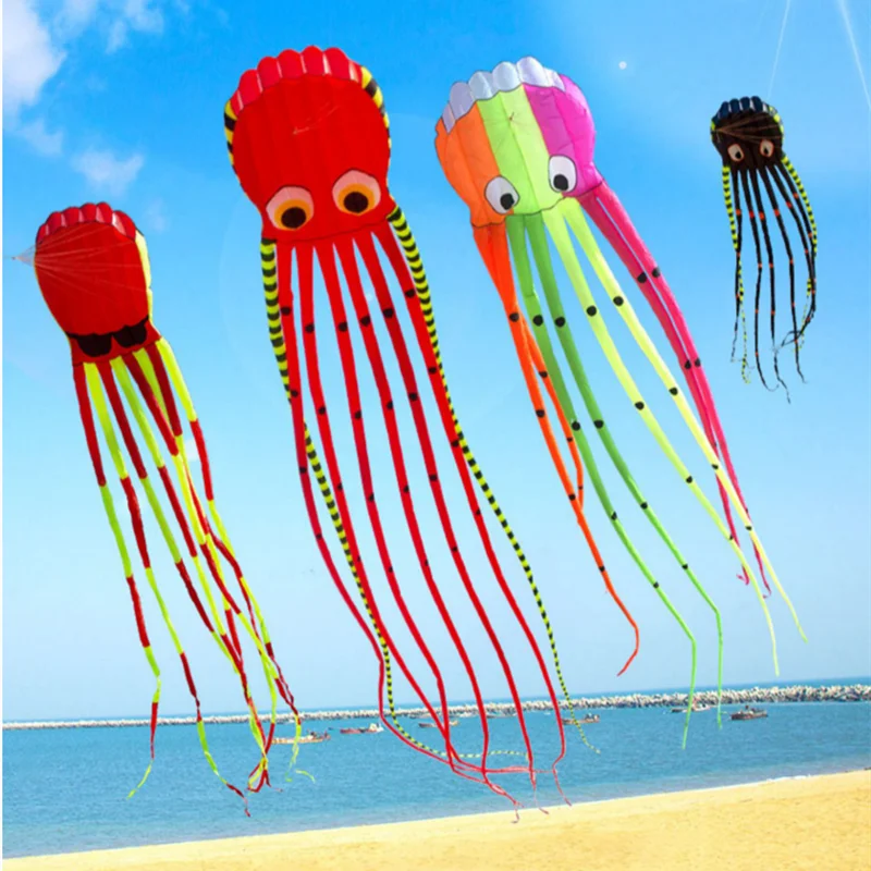 

free shipping 8m giant kites octopus kites flying for adults kites professional giant kite pipas kit pipeiro kite vlieger fun