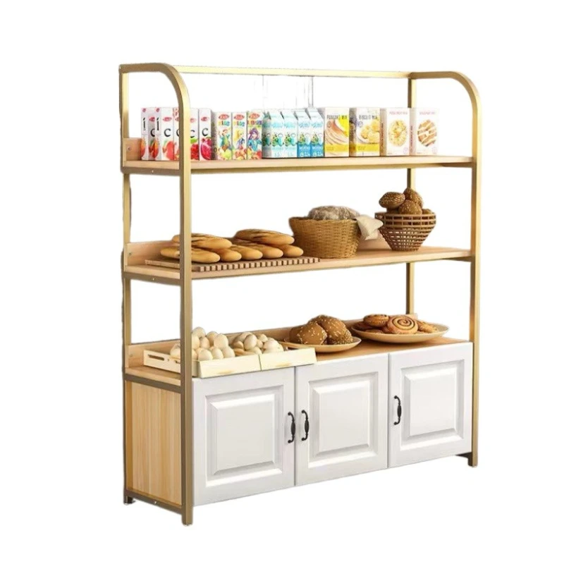 

Bakery Multi-layer Bread Cabinet Display Cake Dessert Shelf Biscuit Side Display Shelf