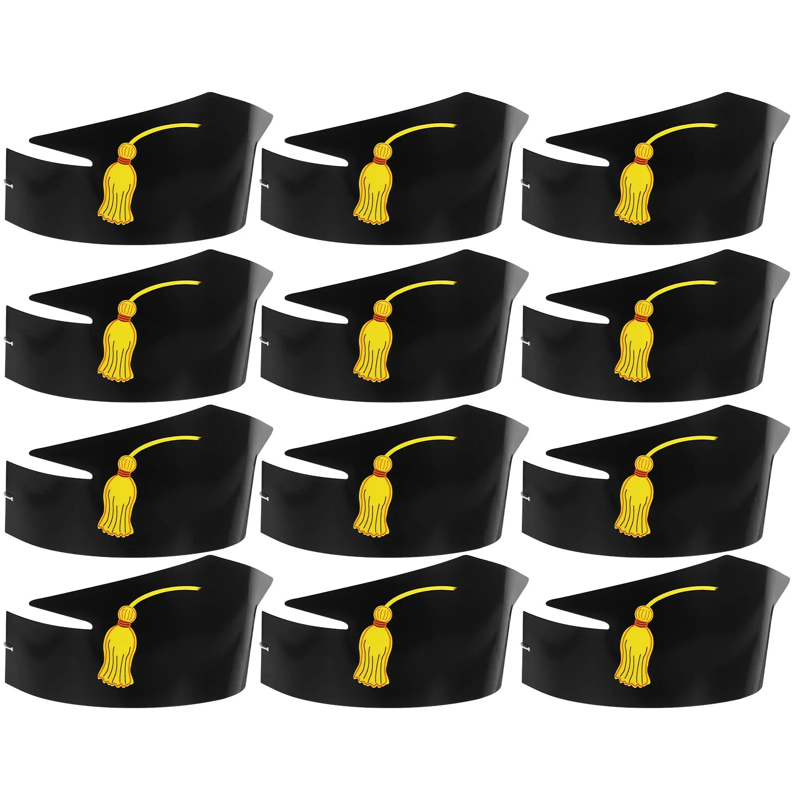 

12 Pcs Doctor Paper Hat Hats DIY Graduation Graduates Decors Caps Craft Halloween