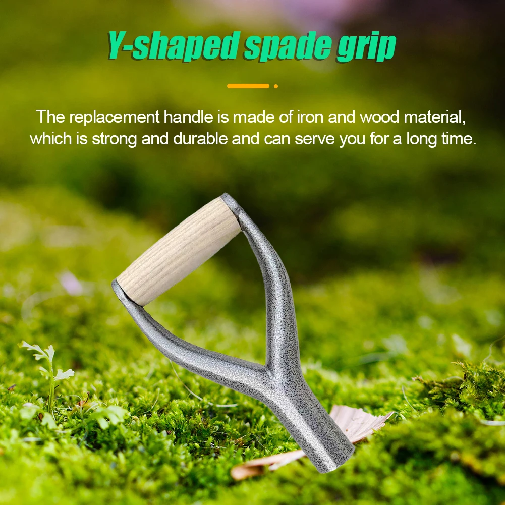 Spare Snow Shovel Handle Replacement Shovel Y Grip Handle Multi-Purpose Snow Removal Spade Handle for Snow Shovel Digging Raking