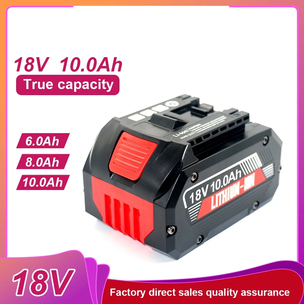 

New 18V 6000mah Rechargeable Battery for BOSCH BAT609 BAT609G BAT618 BAT618G BAT614 Screwdriver