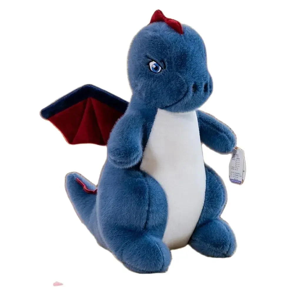 

25CM New Small Flying Dragon Plush Toy Short Hair Sitting Cute Super Soft Sooth Dinosaur Doll To Give Children Birthday Gifts